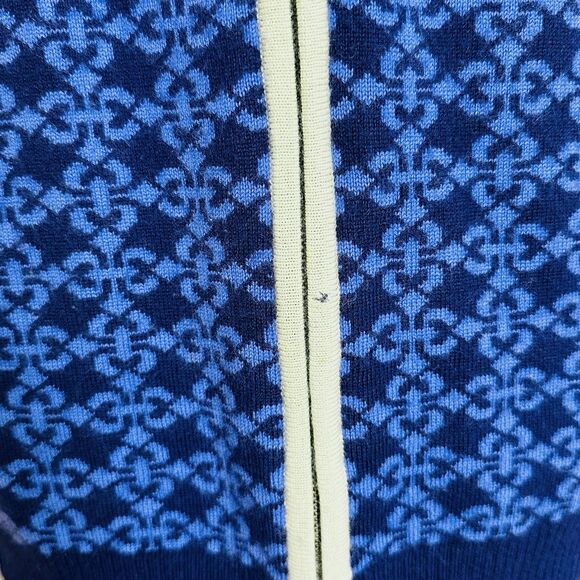 Women Merino Wool Fair Isle Sweater L Preppy Cabincore Lightweight Knit Sporty - Picture 9 of 10